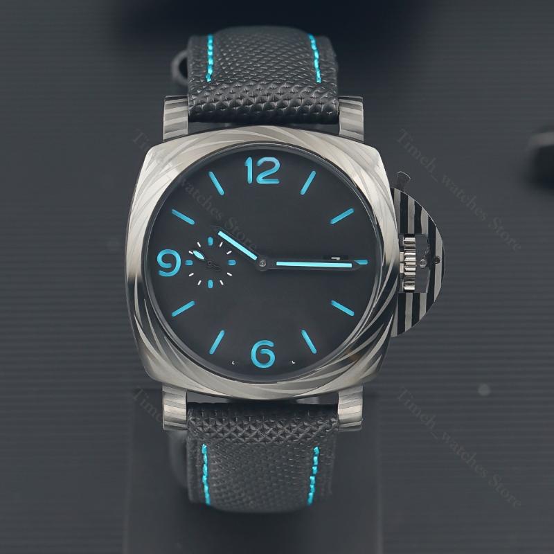 

Wristwatches Top Brand Launches Super Luminous Titanio DMLS Anni Limited 44mm Black Dial Leather Strap Luxury Automatic Watch MechanWristwat, Pon0582