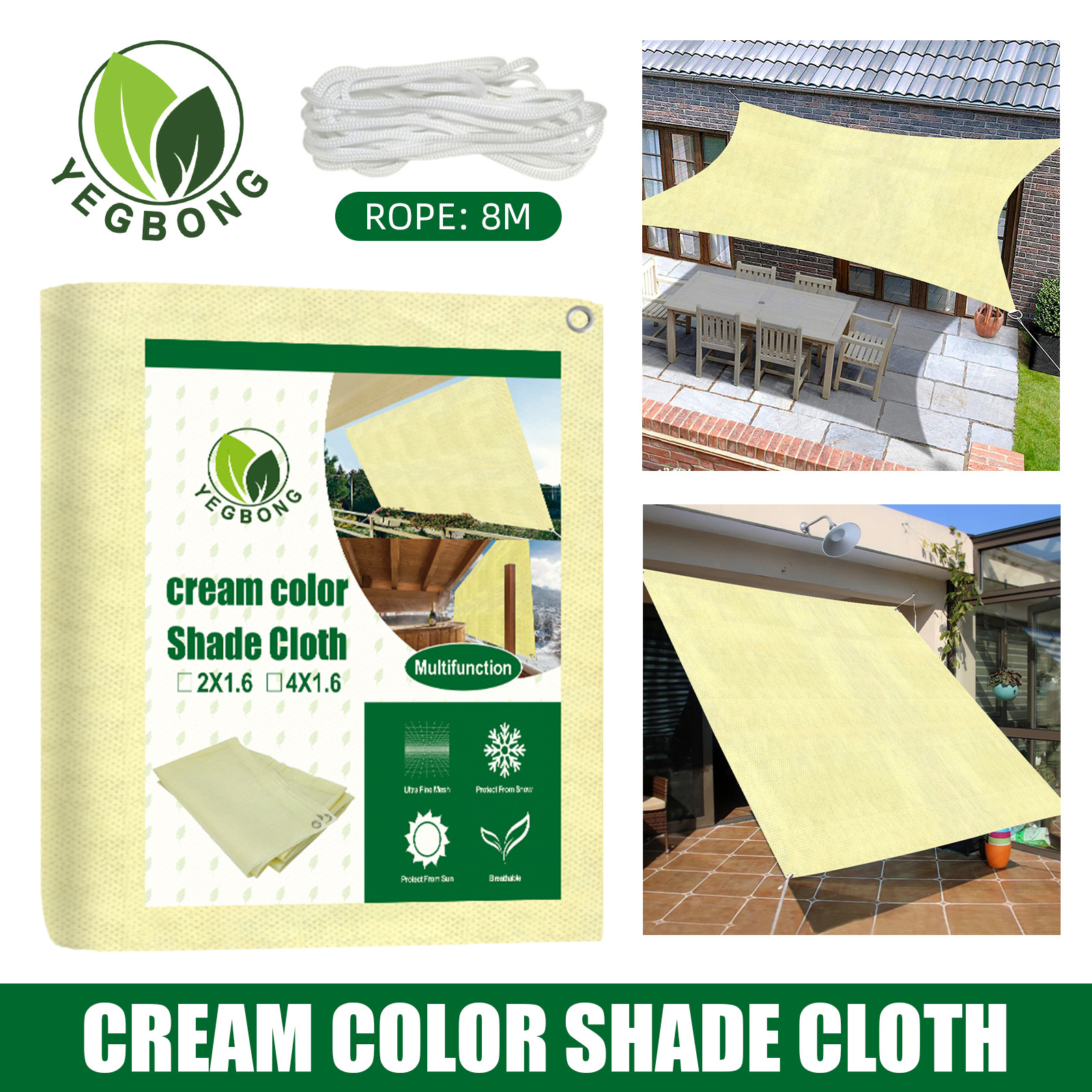 Free freight YEGBONG OEM ODM Shades Sand sunshade sail rectangular ultraviolet sunshade canopy courtyard sunscreen net-image-755033171