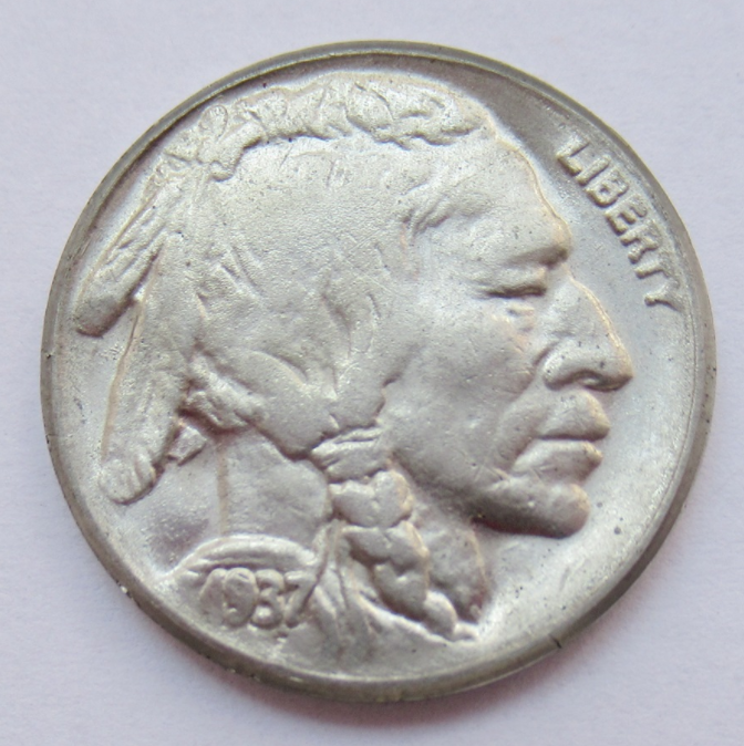 

1937-D BUFFALO NICKEL Coin Copy