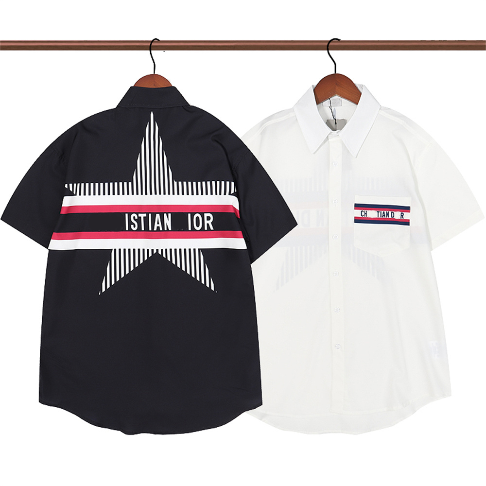 

Summer fashion Designer Men's Shirt Europe Paris Shirt Women's Classic simple new five-pointed star logo short sleeve casual cotton T-shirt top M-3XL
