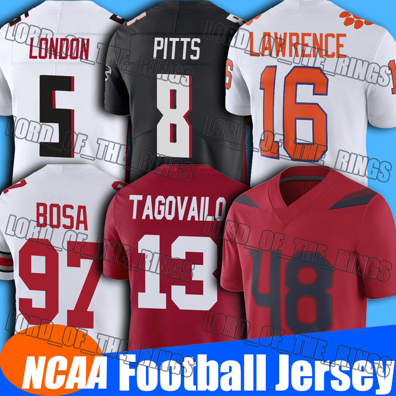 

NCAA Football Jersey College Marcus Mariota Kyle Pitts Drake London Jerseys Ridley Cordarrelle Patterson Younghoe Koo Harris Stitched Short Sleeve Sports Shirts, Man custom jersey (liey)