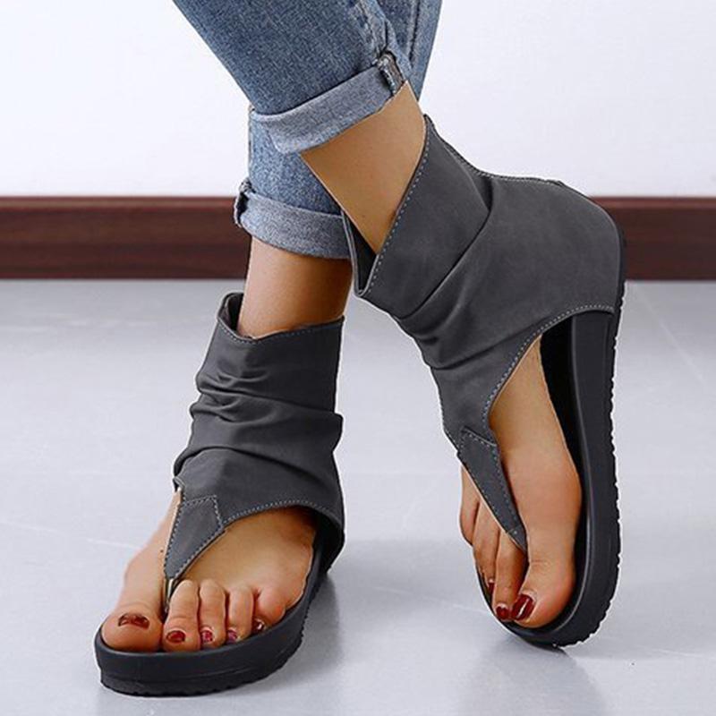 

Sandals 2022 Women's Shoes Fashion Women Walking Open Toe Ladies Platform Zapatos De Mujer Female Big Size, Gray