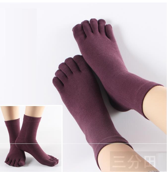

Socks & Hosiery Pairs Women Lady Cotton Cute Breathable Five Fingers Sock Sweat-absorbent Warm ComfortSocks, Black
