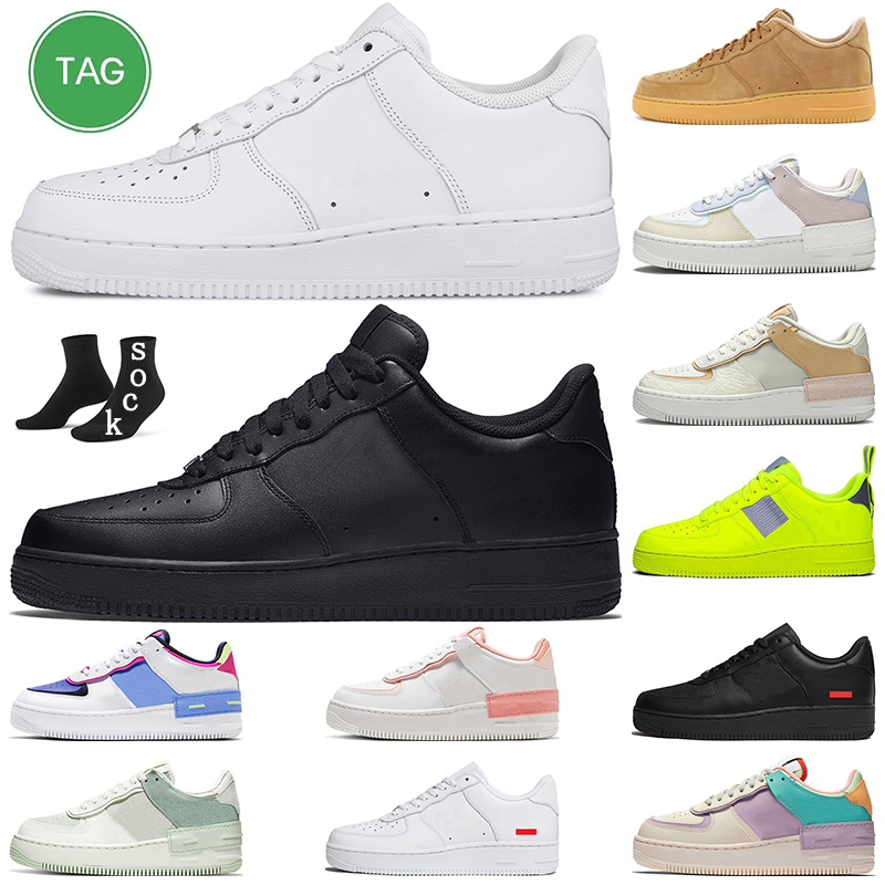

New outdoor men women running shoes platform Utility classic triple white black Volt Pastel Pistachio Frost Spruce Aura mens trainer sports sneakers shoes, 36-45 triple white