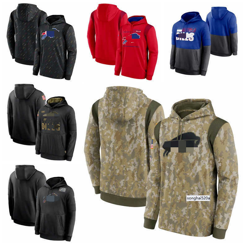 

Buffalo Men Women Youth Bill 2021 Salute To Service Therma Performance Pullover Football Hoodie Camo