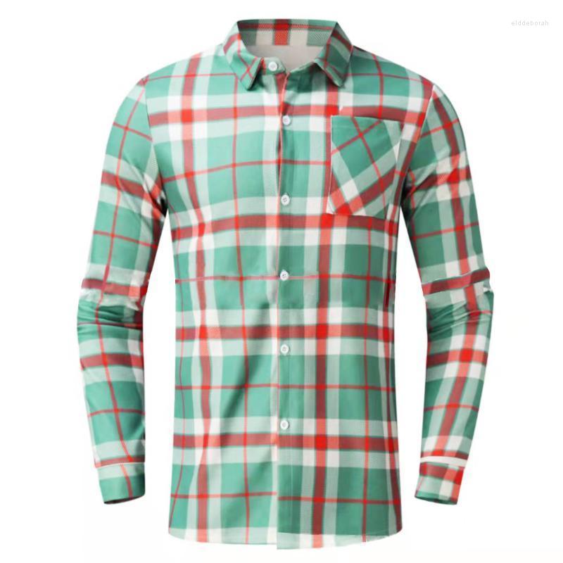 

Men's Casual Shirts Men's Shirt 2022 Autumn Plaid Man Long Sleeve Fit Styles Men Jacket Cardigan For Tops StreetwearMen's Eldd22, B005