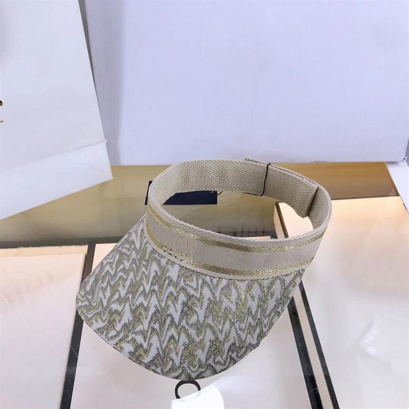 

Fashion Designer Visor Sun Hat Summer Cap Casquette Outdoor UV Proof Caps Adjustable Visors Sports Golf Tennis Baseball Hats Queen235v, D1