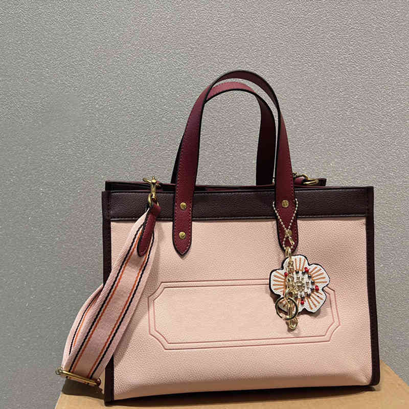 

Evening Bags Designer Tote Bag Totes Shoulder Bag Women Shopping Handbag Fashion Field tote Color Matching Crossbody Bags Luxury Wide Strap Beach Messenger 220719, Beige