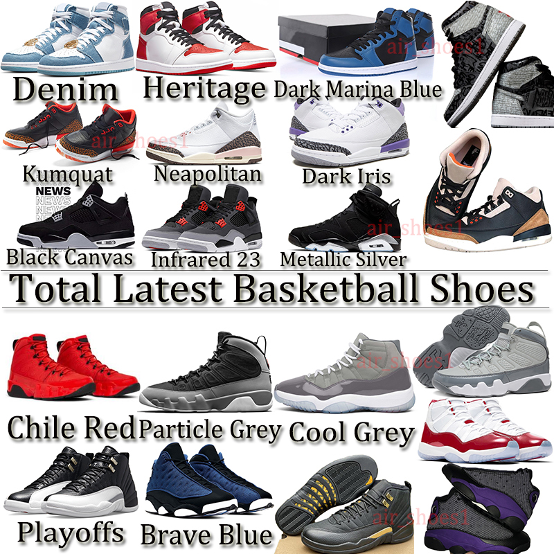 

13s Brave Blue Jumpman Basketball Shoes 11s Cherry Cool Grey 9s Particle Chile Red 4s University Black Canvas 3s Dark Iris Neapolitan 1s Denim UNC Women Men Sneakers, Contact us