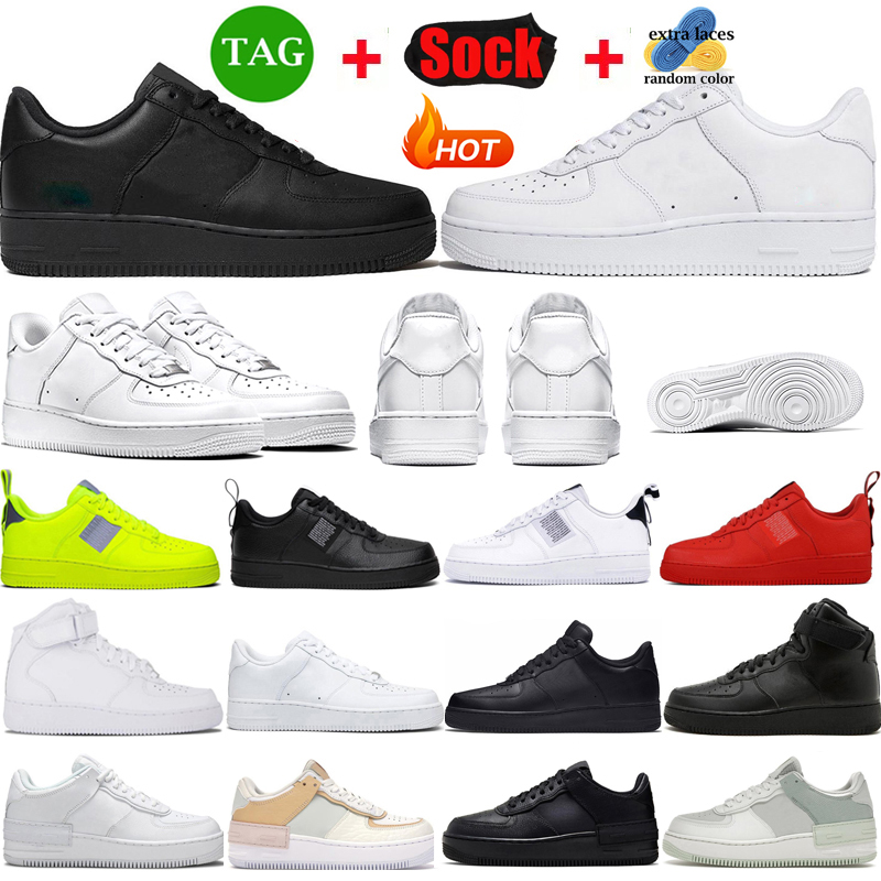 

men OG shoe 1 sneakers women casual shoes 1s fashion Triple White Utility Black mens womens sports outdoor trainers 36-45