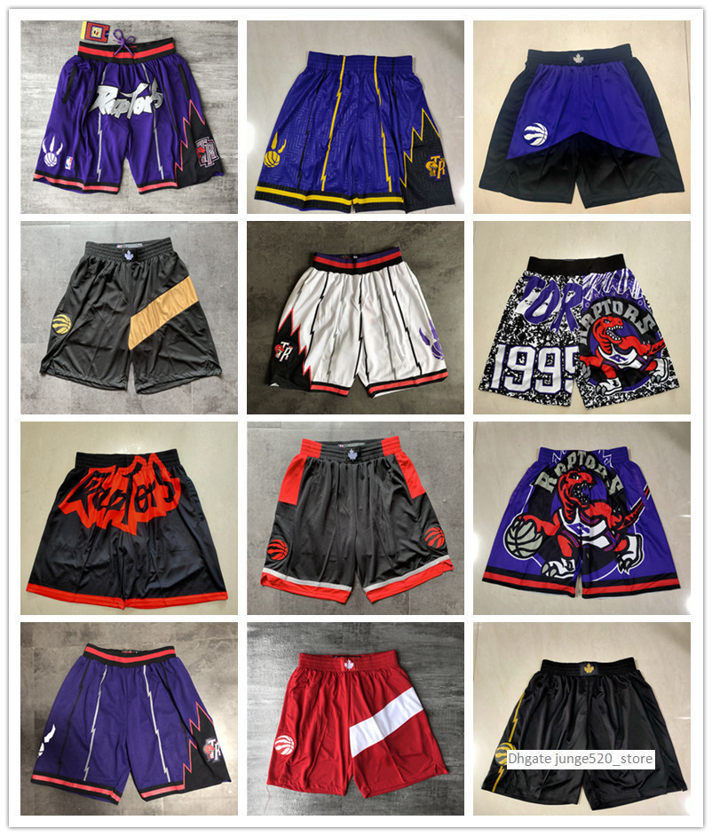 

2022 Toronto''Raptors''men Retro Basketball''nba''Shorts pocket Size S-2XL, Color