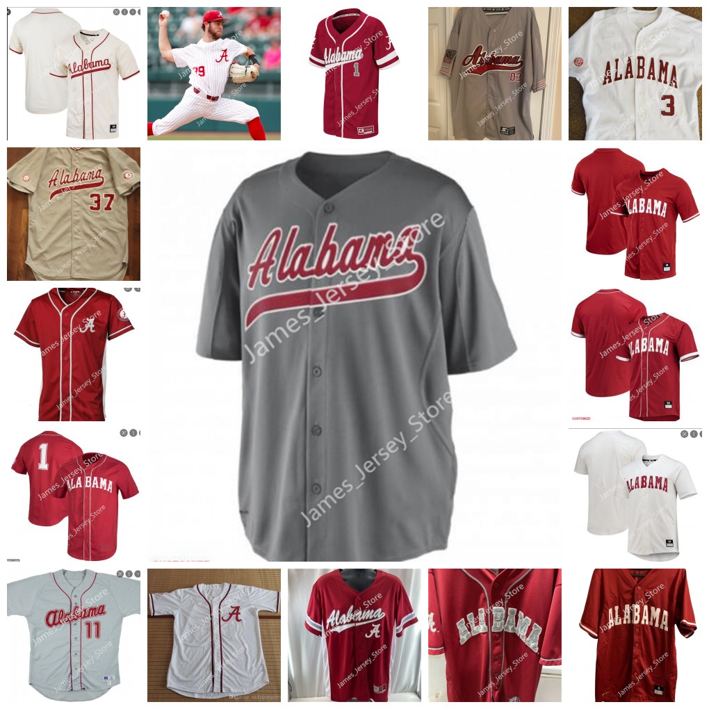 

NCAA Alabama Crimson Tide Baseball Jersey 24 ERIC FOGGO 25 DAVIS HELLER 26 GRAYSON HITT 27 BEN HESS 28 ELI GILES 29 BRAYDEN GAINEY 30 Jake Leger 31 WILL PORTERA Jerseys