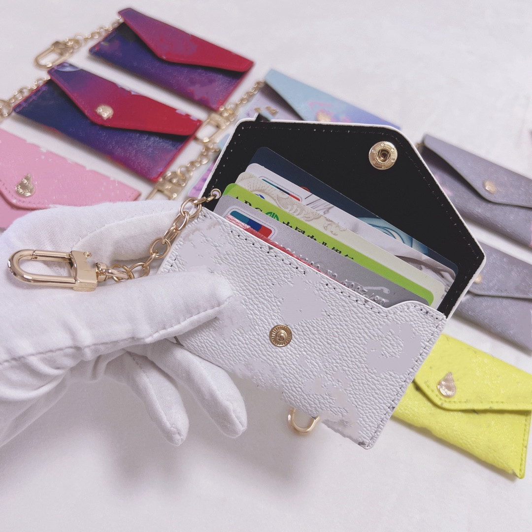 

Top Quality Fashion Key bag Coin bag keychain Wholesale leather wallet for womens short wallets Card holder women purse classic zipper pocket, #4