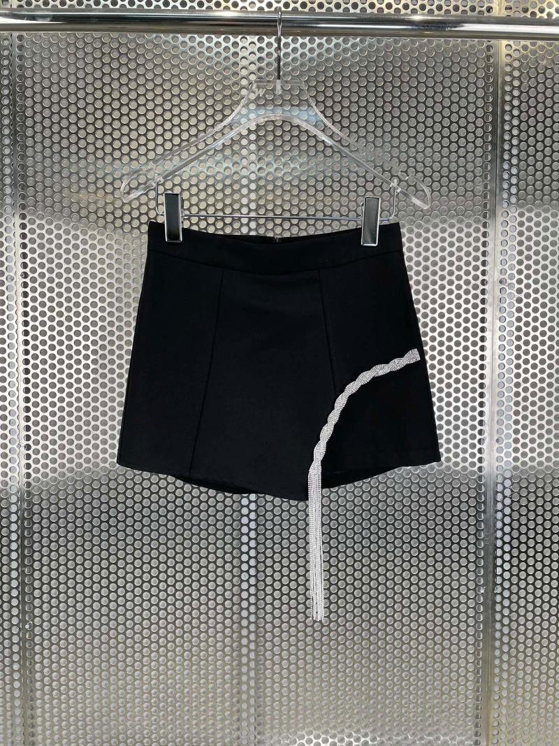 

Skirts 2022SS Summer Women Diamonds Tassle Casual Shorts Skirt For Female Ddxgz2 4.27, Black
