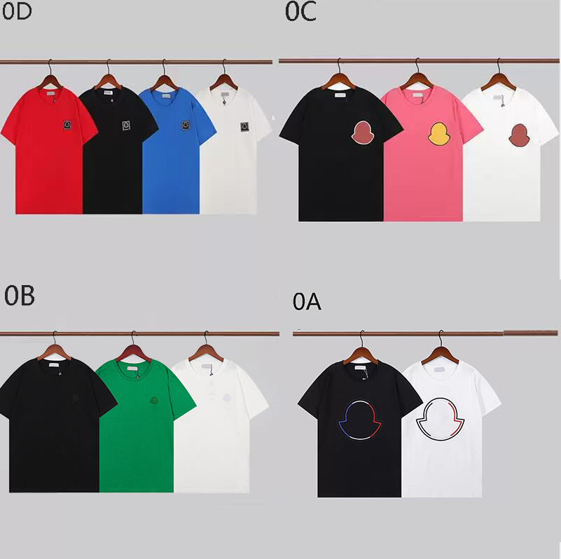 

Men Designers T Shirts Mens Pure cotton Top brands Embroidery with short sleeves Trend of the classic Short-sleeved clothebreathable Luxury Tees ss, 0a white