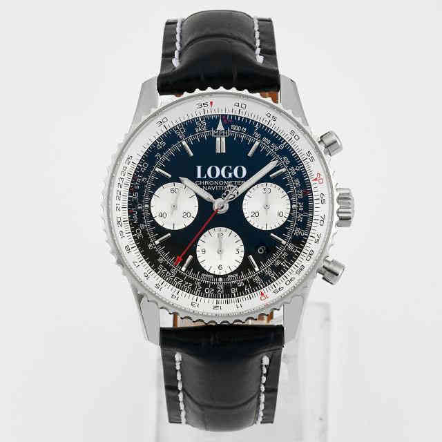 

Men Watch Wrist Ables 7750 Timing Function Superior Quality Eble Mechanical Navitimer Watches, Black