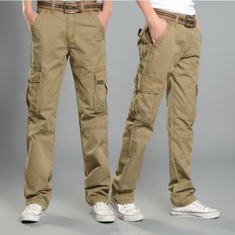 

Men's Pants Casual Pant Cotton Mens Losse Baggy Overalls Man Bottoms Big Size Trousers Male Bottom, Black