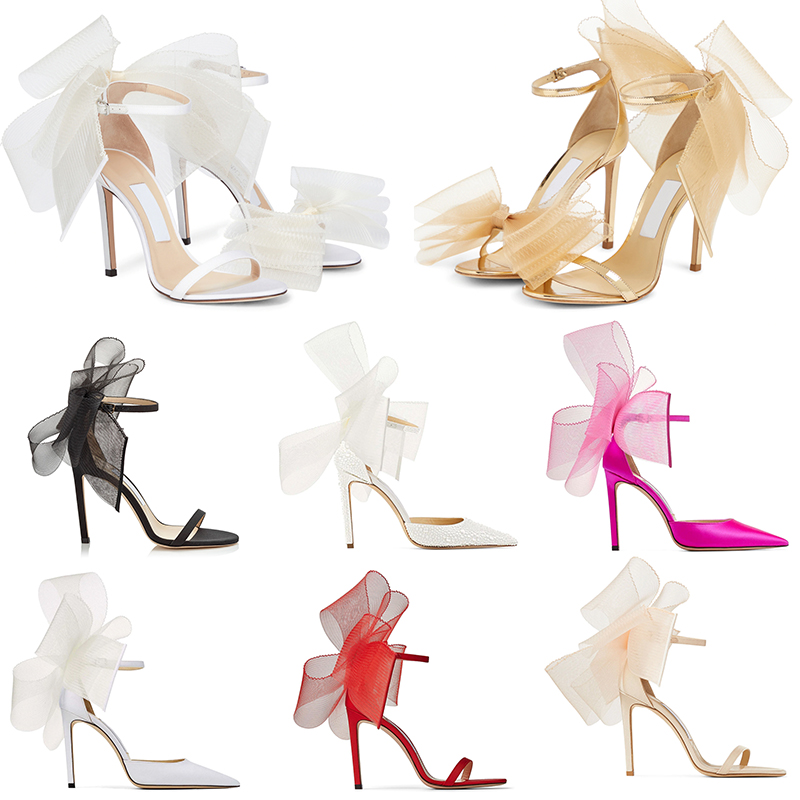 

With BOX Luxurys Designer Sandals women high heels Averly Pumps Aveline Sandal Asymmetric Grosgrain Mesh Fascinator Bows Shoes Outdoor Platform Sneakers top, #6