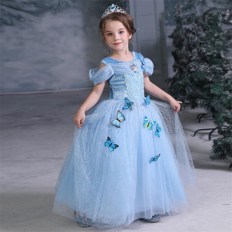 Girl's Dresses Girls Summer Princess Dress Halloween Costume Kids Carnival Party Up Children Disguise Disfraz Robe Fille-image-767784542