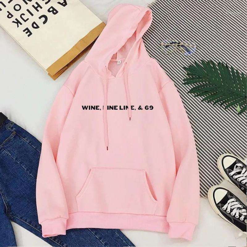 

Women' Hoodies & Sweatshirts Fashion Clothes Korean 2022 Pink Clothing Oversized Hoodie Wine, Woman Streetwear, Sk4078-r9