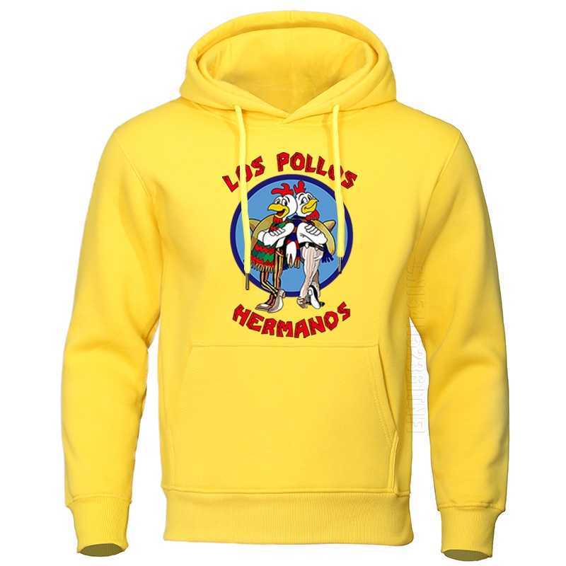 

Los Pollos Hermanos Letter Print Male Streetwear Mens Hoodies Autumn High Quality Hoodie Chicken Brothers Pullovers, Red 6