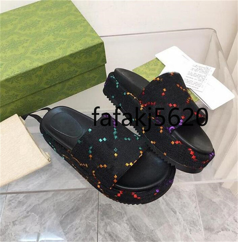 

Flip Flop Lady Shoes Embroidery Wedge Sandals Elevator Shoe Women Slides High Quality SIZE -43 G695, 21