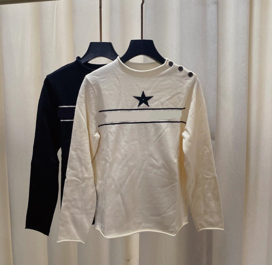 

Women' Knit Crew Sweater Top Shoulder Buttons Decoration Versatile Any Color 705, Customize