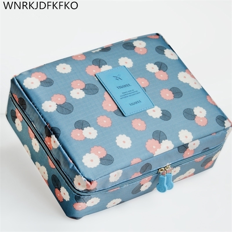 

High Quality Women Cosmetic Bag Zipper Makeup Waterproof Portable Multifunction Organizer Travel Wash for Toiletry 220616