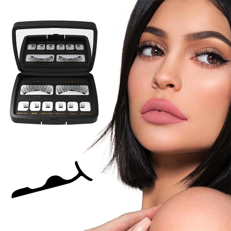 

3D Magnetic False Eyelashes 23 Magnets Natural Soft Handmade 8Pcs Fake Mink Lashes With Applicator Eye Makeup Sets Drop 220613
