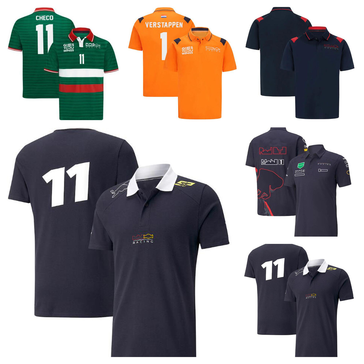 

2022 newF1 racing polo suit team new short-sleeved T-shirt same custom