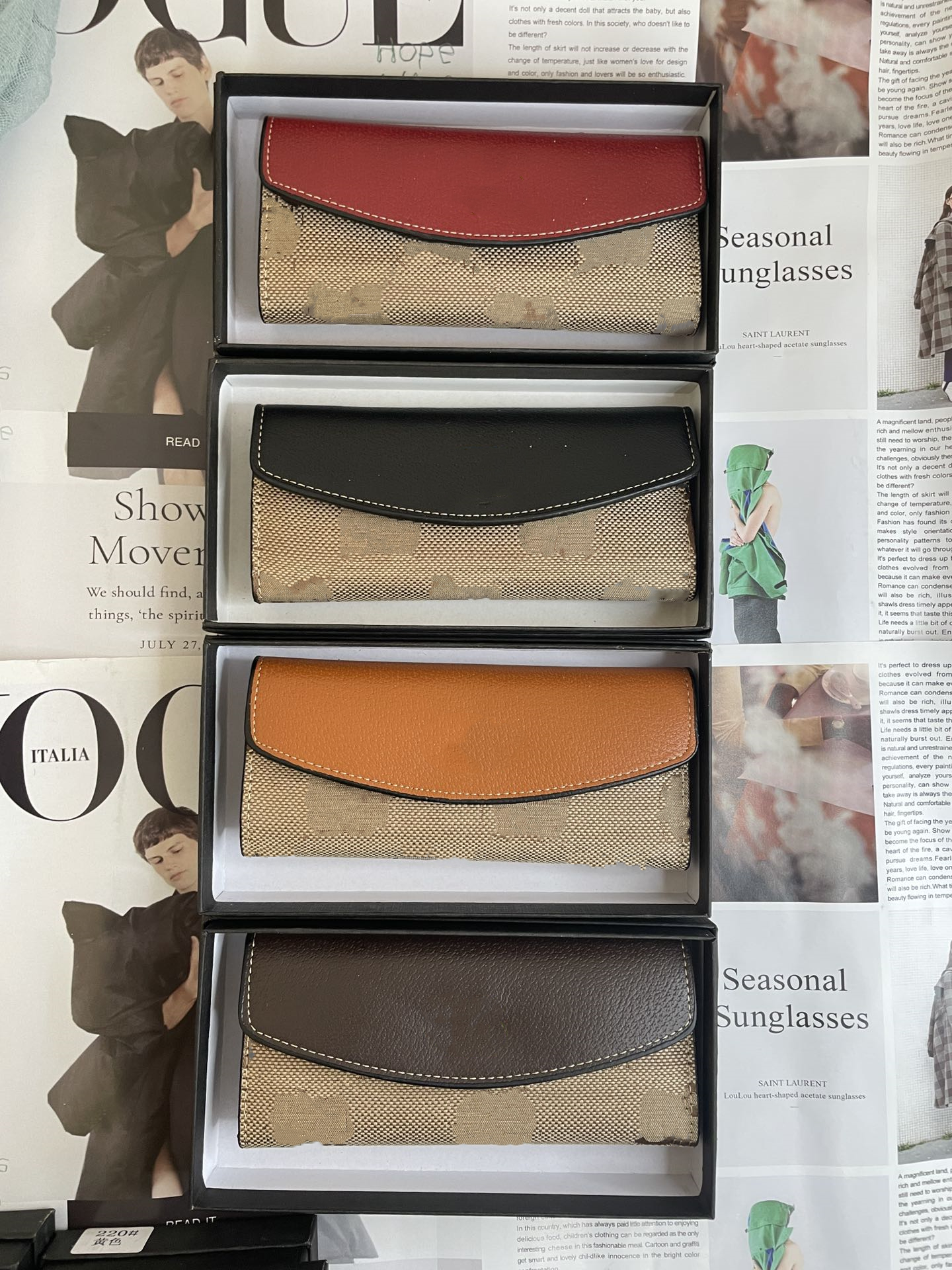 

Designers Classic Standard Wallets Box Packaging purse Handbag Credit Card Holder Fashion Men And Women Clutch wristlet walket With 9 Color
