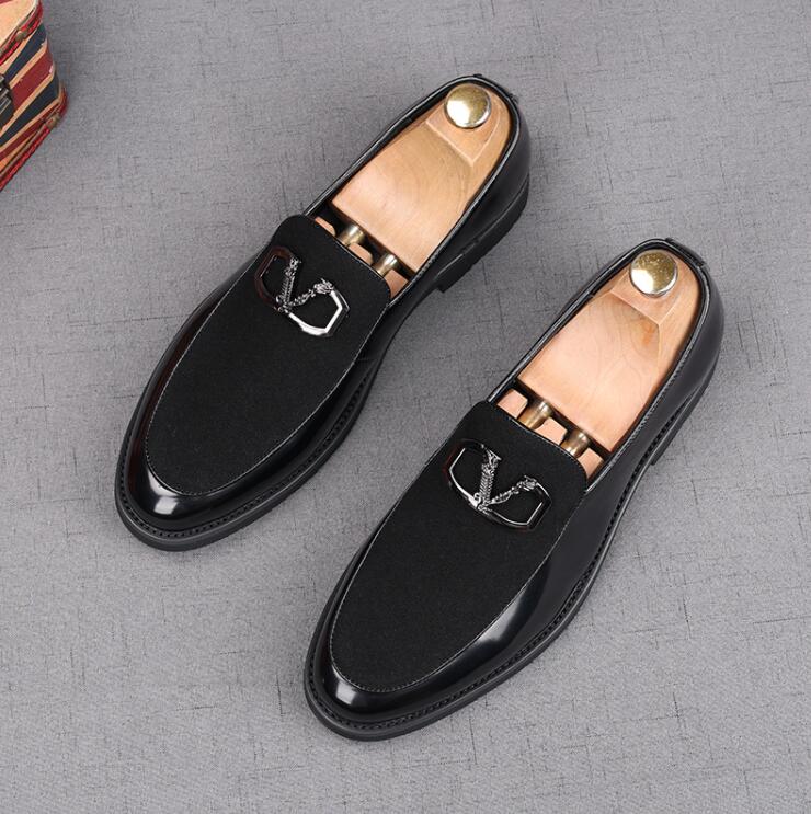 

Successful Mens Dress Shoes Loafers Business Wedding Banquet Suit Italy Designer Shoes Genuine Leather Pointed Toe Gift Size: EU39-44, Brown