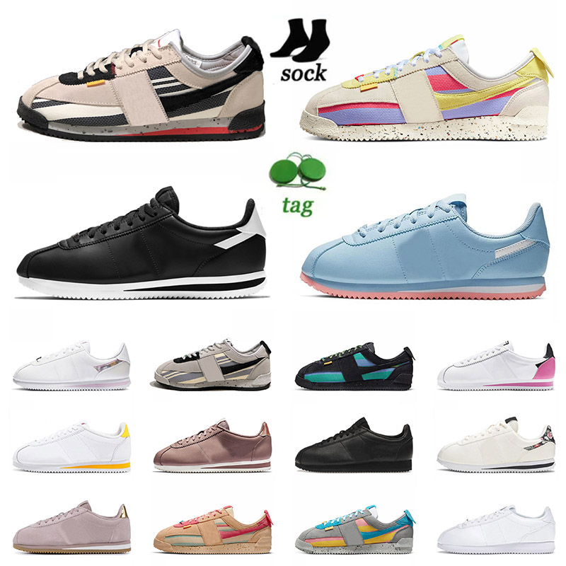 

High Quality Women Platform OG Cortez Sp Union Casual Shoes Sneakers With Socks Lemon Frost Forrest Gump Black White Strange Things Off Mens Jogging Trainers, C27 36-40