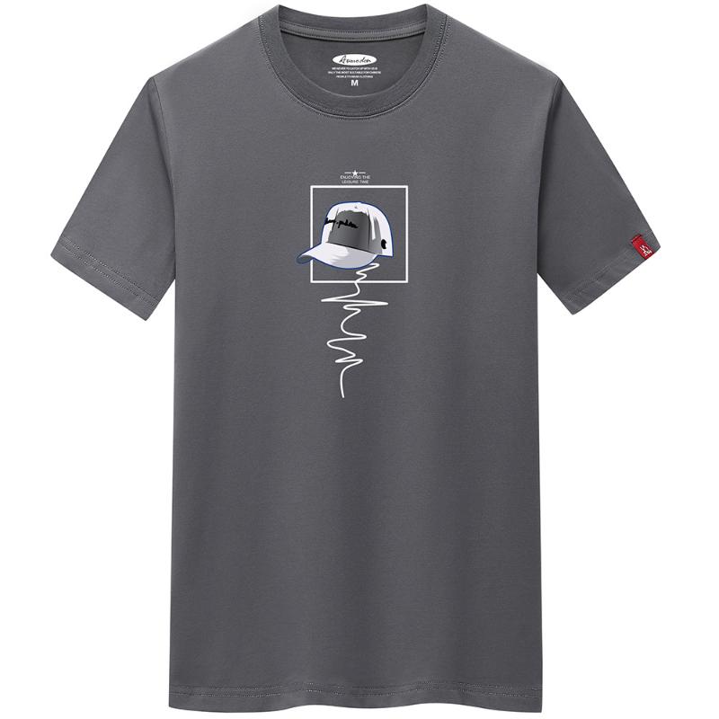 

Men' T-Shirts T Shirt Fashion Men Summer Short Sleeve Cotton T-shirt High Quality Pattern Simple Style Plus Size  - 6XL Black Clothing, White