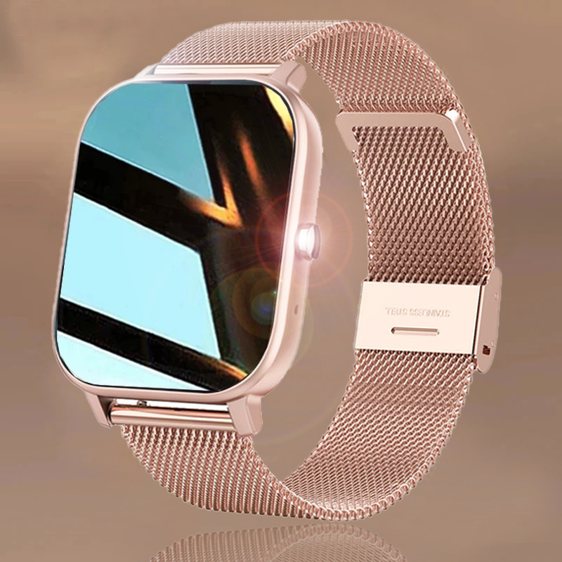 

2022New IP67 Waterproof Smart Watch Women Lovely Bracelet Heart Rate Monitor Sleep Monitoring Smartwatch Connect IOS Android+BOX
