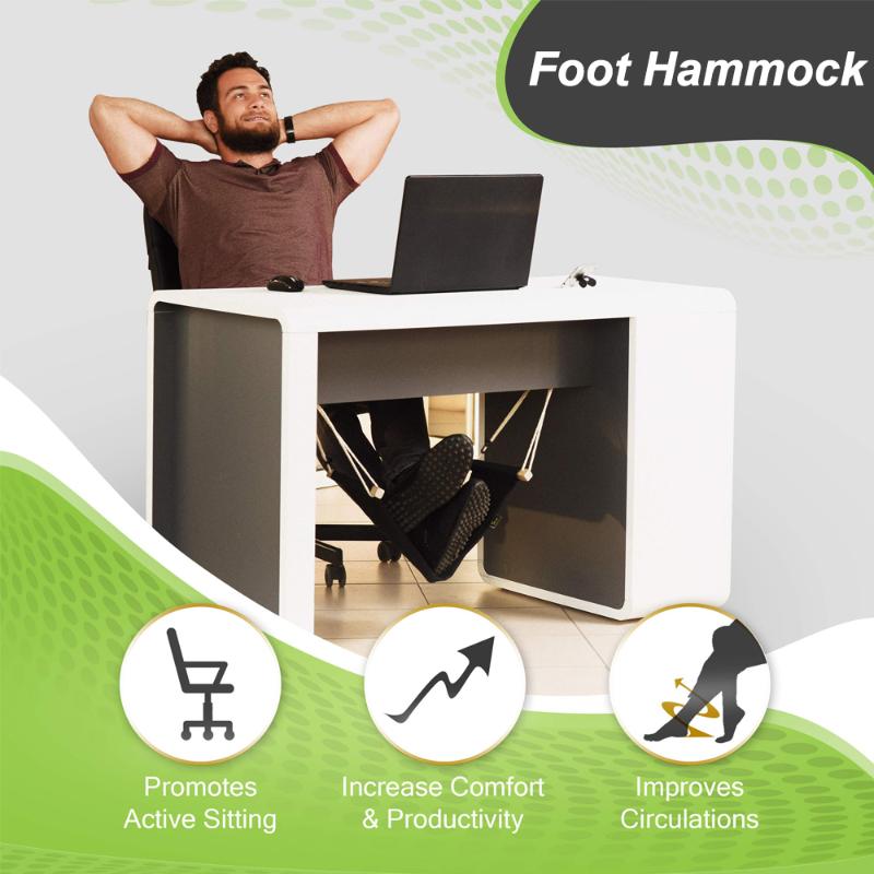 

Camp Furniture Polyester Foot Rest Desk Hammock,Mini Office Under Stand Hammock , Adjustable Feet