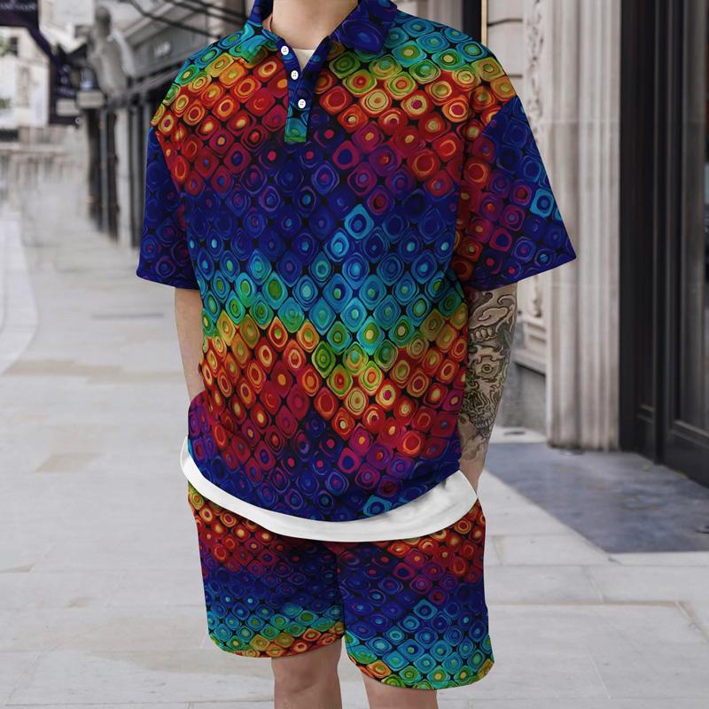 

Men's Tracksuits Leisure Hawaii Male Two-piece 2022 Summer Grambolia 3d Print Shirt 3 Beach Pants Lucong Button Short Sleeve SetMen's Men'sM, Ttb40-644-1