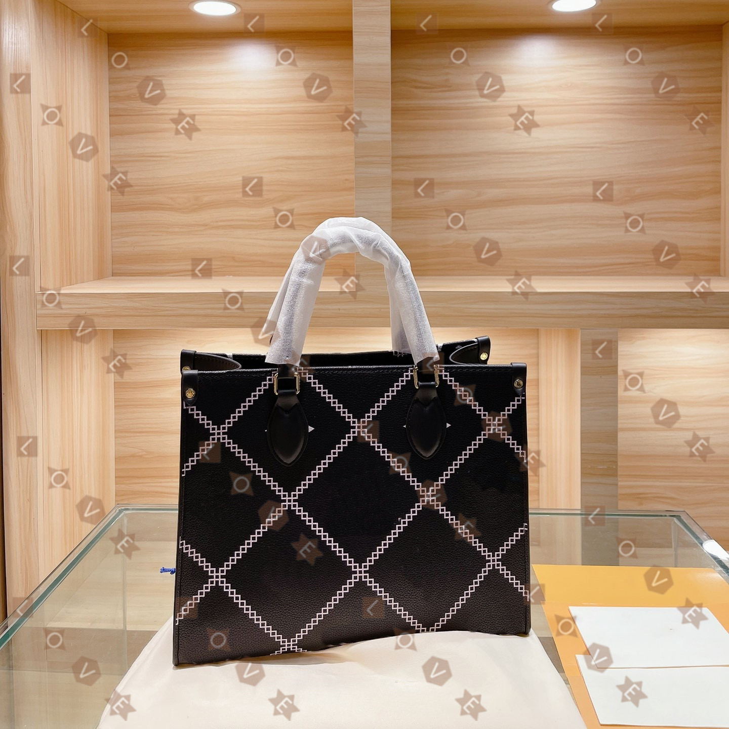 

Onthego Large Capacity Totes Fashion Sac Femme Leather Game on Designers Shoulder Bags Woman Handbag Handle Lady Shopping Bag
