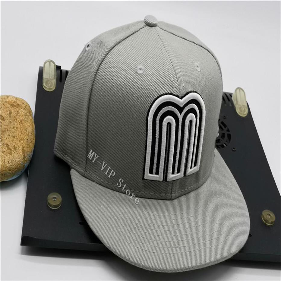 

2021 Mexico Fitted Caps Letter M Hip Hop Size Hats Baseball Caps Adult Flat Peak For Men Women Full Closed272U