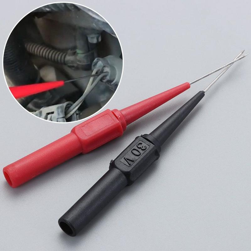 

Diagnostic Tools Copper Multimeter Tool Black Insulation Piercing Needle Jack Pen Car Maintenance Test Lead Probe For Banana Plug
