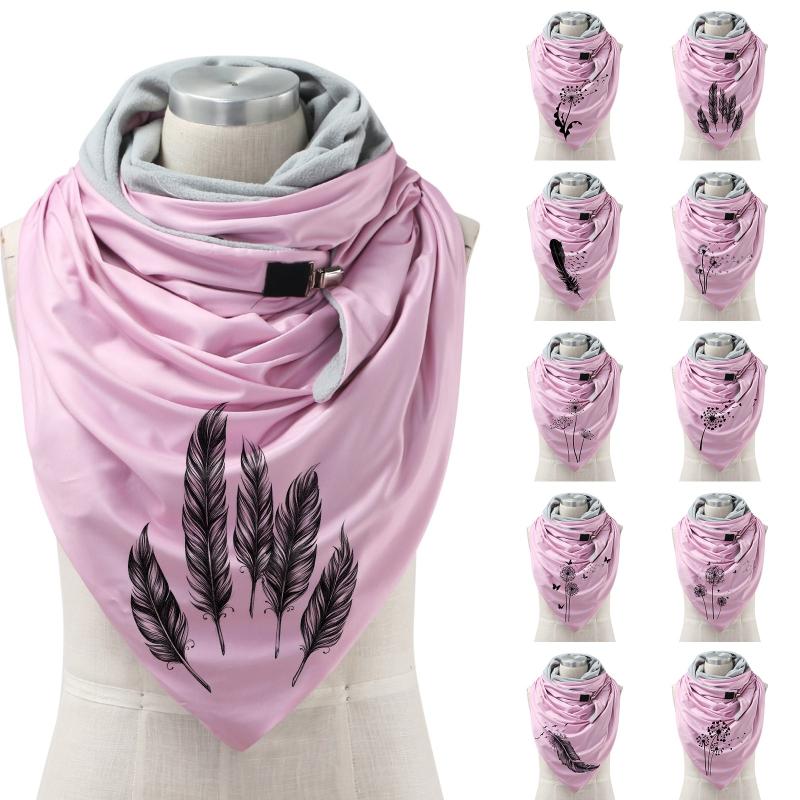

Scarves Winter Women Scarf Wrap Warm Fashion Casual Printed Soft Shawls Multi Function ScarfsScarves