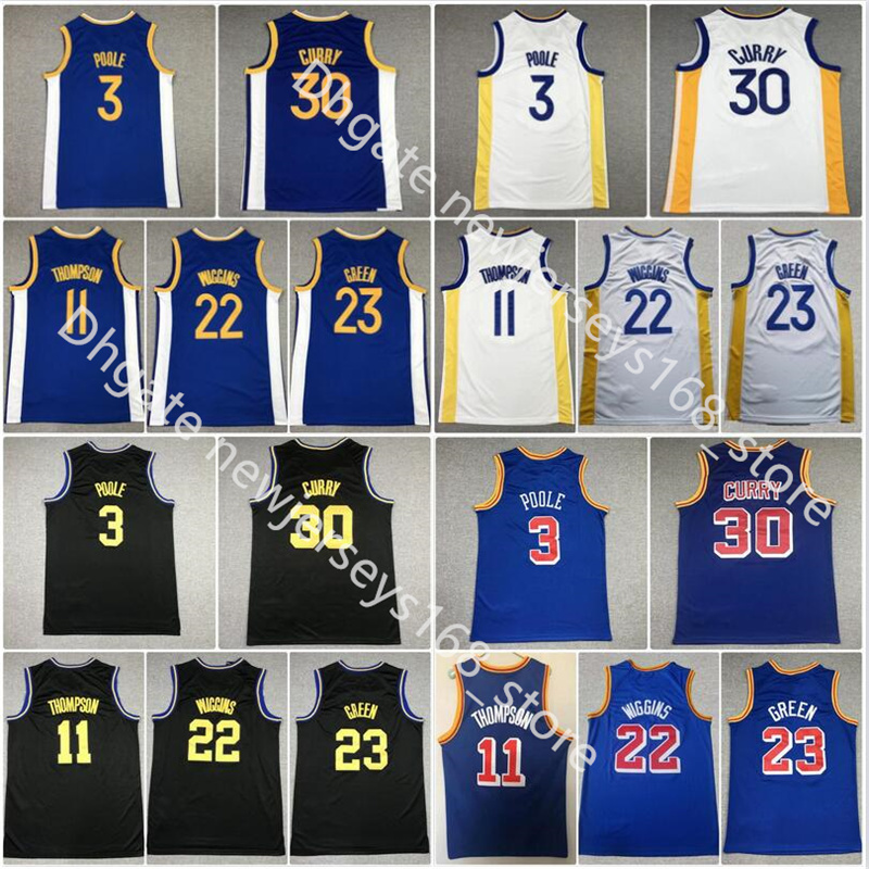 

2022 75th Diamond Basketball 30 Stephen 22 Andrew Curry Wiggins Man 3 Poole 11 Klay 23 Draymond Thompson Stitched''NBA''Jersey, Picture