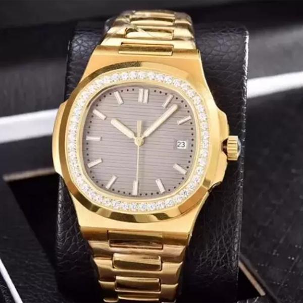 

Luxury Wristwatches Mens Watch Men's Diamond Gold Watch High Quality Automatic
