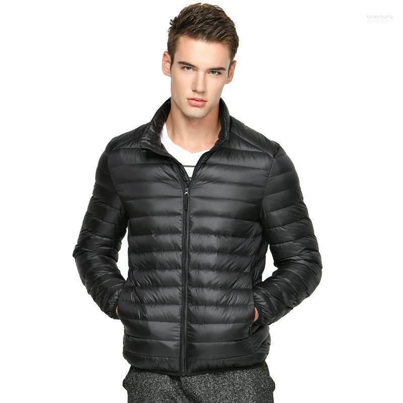 

Men's Down & Parkas 2022 Winter White Duck Jacket Ultra Light Men 90% Waterproof Fashion Collar XD6471 Kare22, Gray