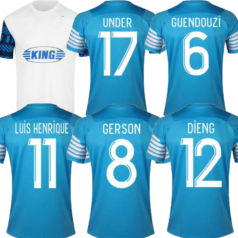 

22 23 Marseilles FOURTH Soccer jerseys special 4TH ICONIC GERSON under BAKAMBU milik maillot de foot PLAYER VERSION BLUE 2022 PAYET GUENDOUZI KIDS football shirt