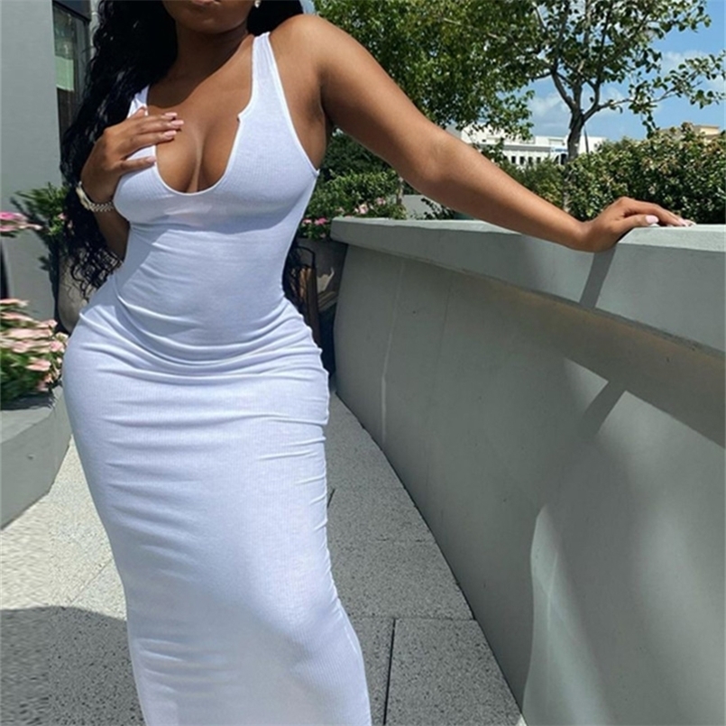 

Hugcitar Sleeveless Solid Square Collar Ribbed Skinny Maxi Dress Spring Summer Women Fashion Sexy Streetwear Lounghe Wear 220614, Gray
