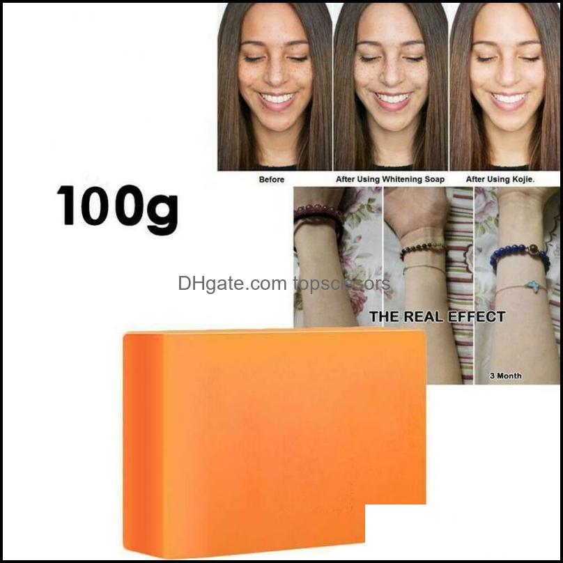 

Handmade Soap Bath Body Health Beauty 100% Pure Kojic Acid Whitening Face Cleaning Moisturizing Acne Treatment Repair Tslm1 Drop Delivery
