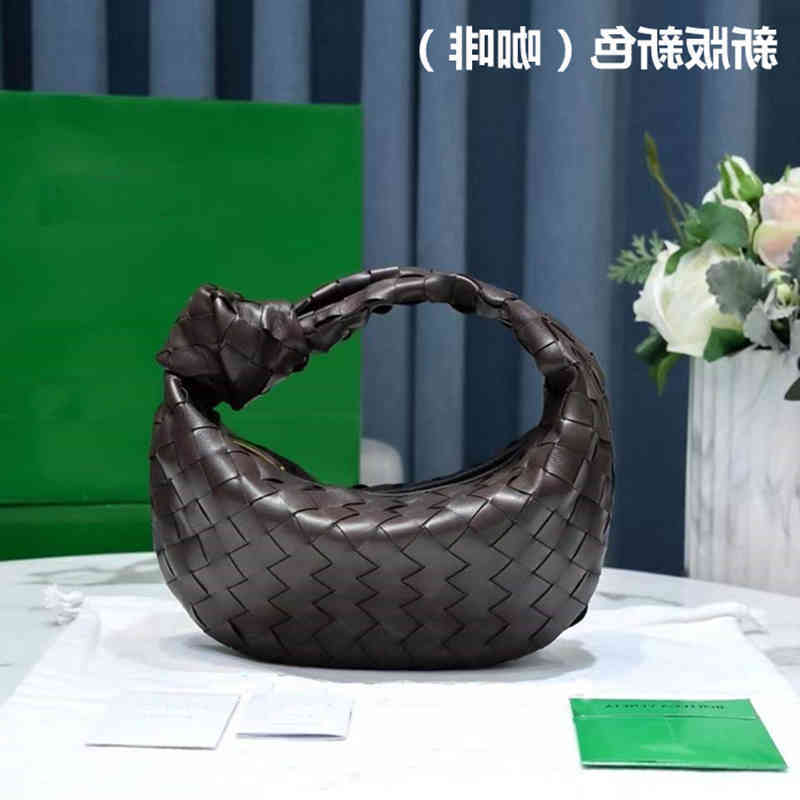 

Designer Handbags Bottegav Venetas Round 22 Bottom Jodie Handbag Woven Women's Original Napa Sheepskin Knotted Armpit Hobo Arc Bag, New round bottom (lemon yellow)