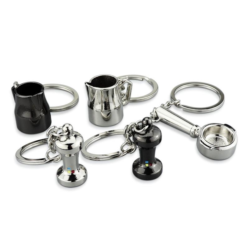

Keychains Coffee Tools Key Chain Simulation Machine Ring Gift Keychain Wholesale K3133Keychains