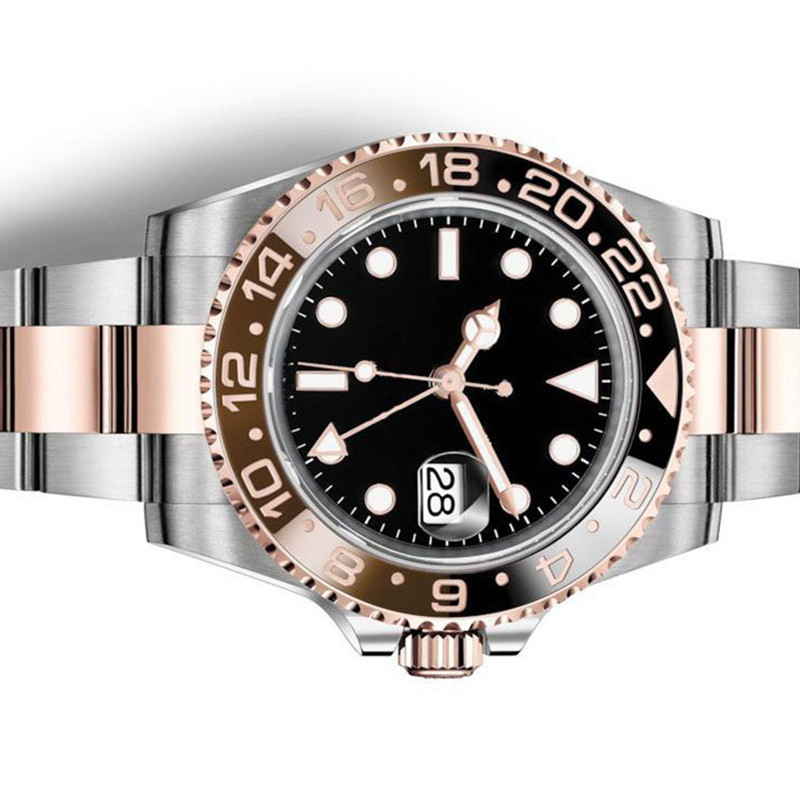 Men's Automatic Watch 41mm Ceramic Bezel Movement Mechanical Stainless Steel Watch Master Men Fashion gold Watches straps for Wristwatches-image-767385652